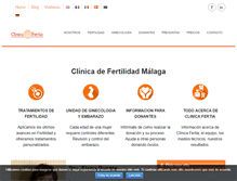 Tablet Screenshot of clinicafertia.com